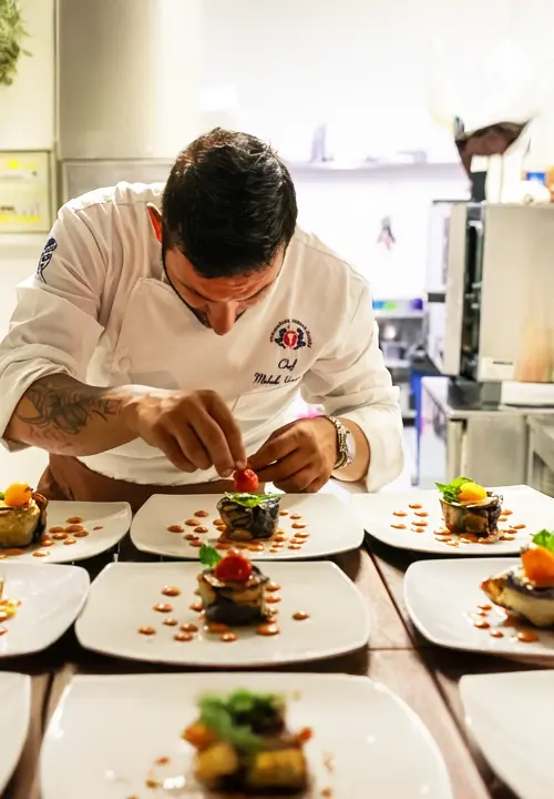 Giulia Mancini, sous chef in cucina al ristorante Neptunus, Ischia